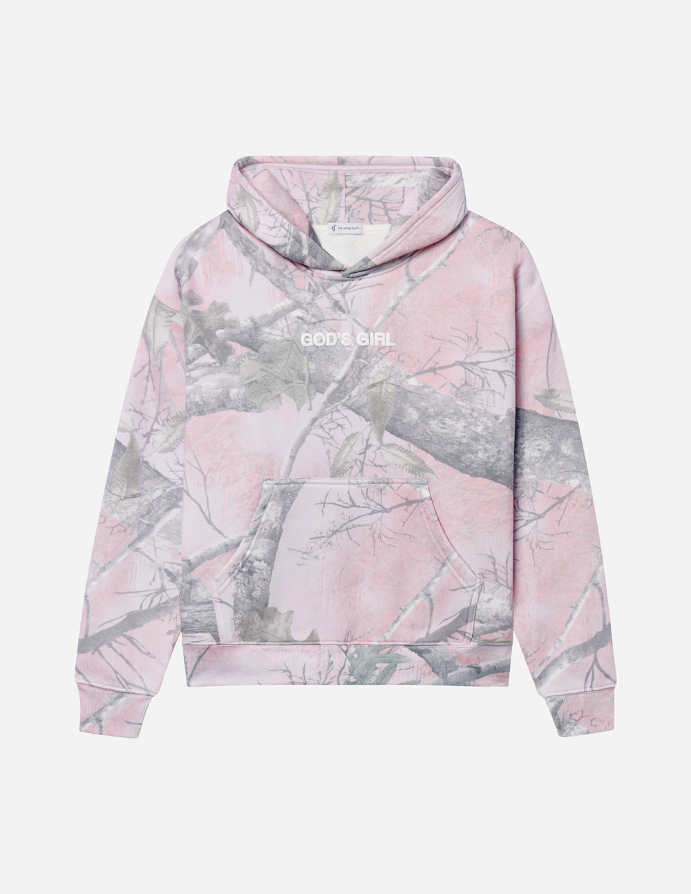 God's Girl Pink Camo Midweight Hoodie