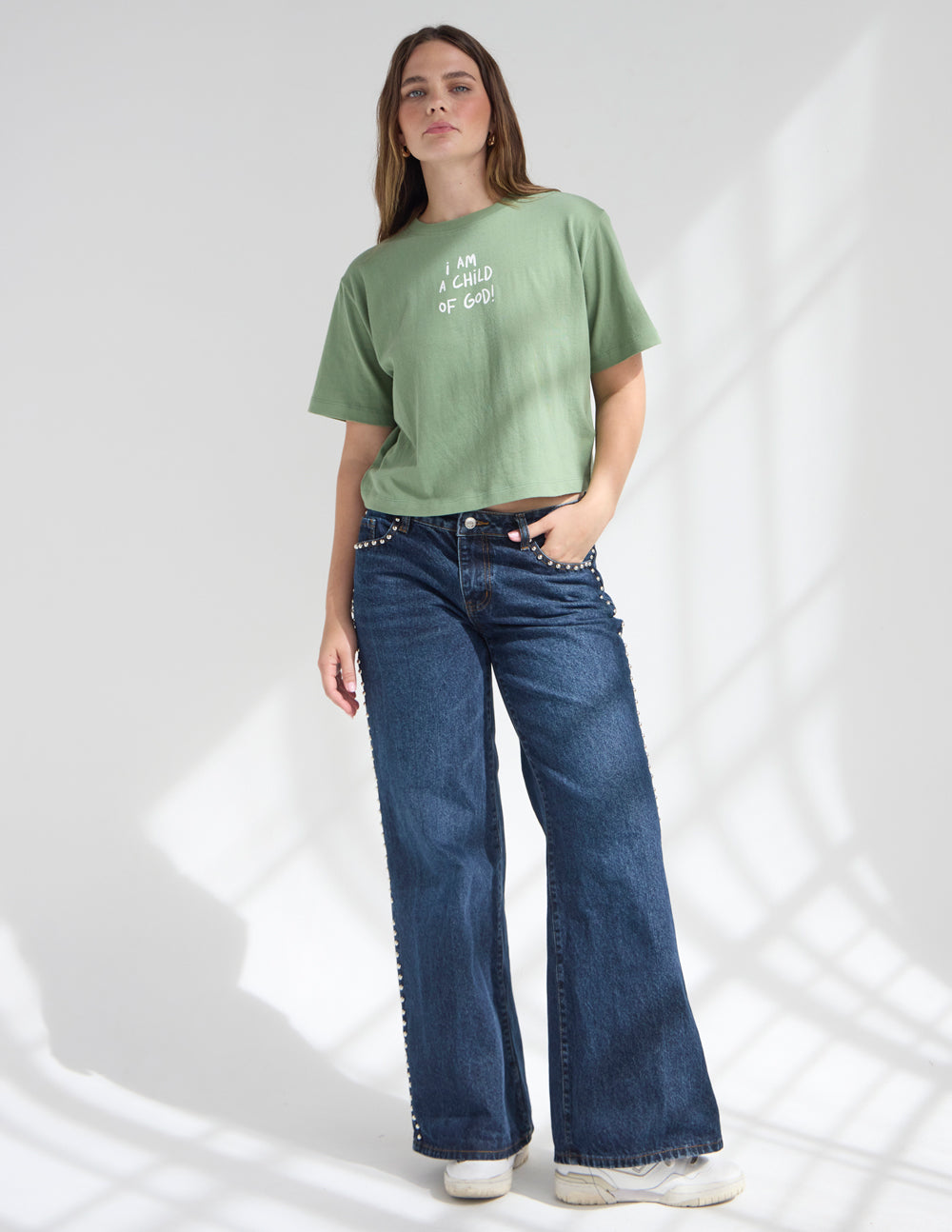 Child of God Cropped Women's Tee