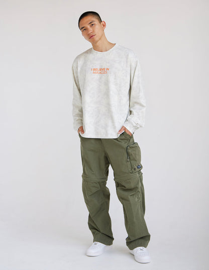 I Believe in Miracles Camo LS Heavyweight Tee