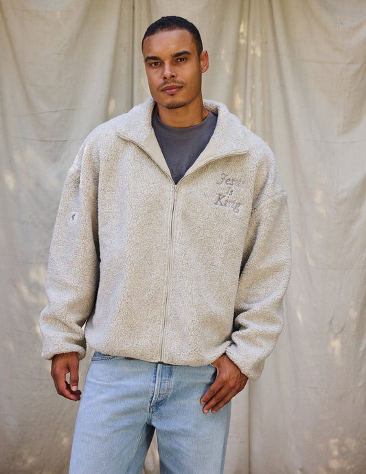 Jesus Is King Fleece Full-Zip Jacket