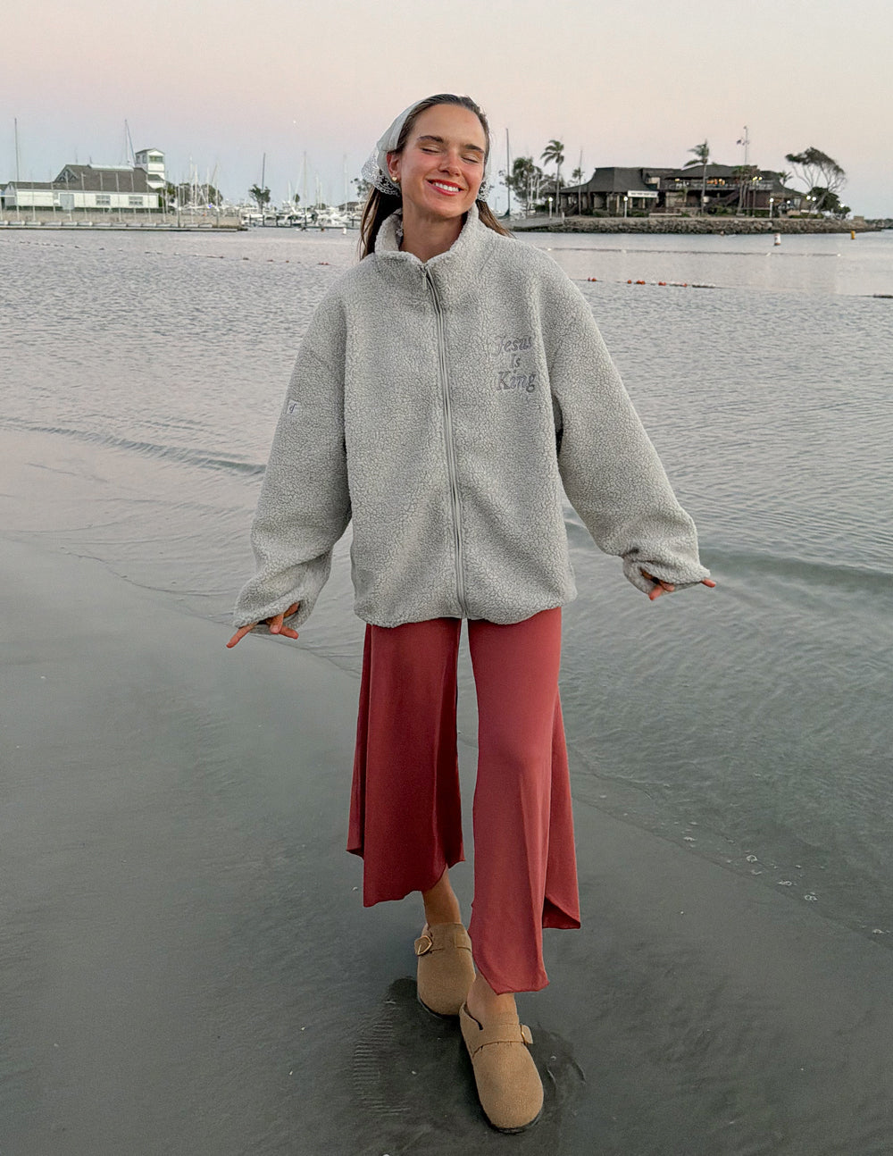 Jesus Is King Fleece Full-Zip Jacket