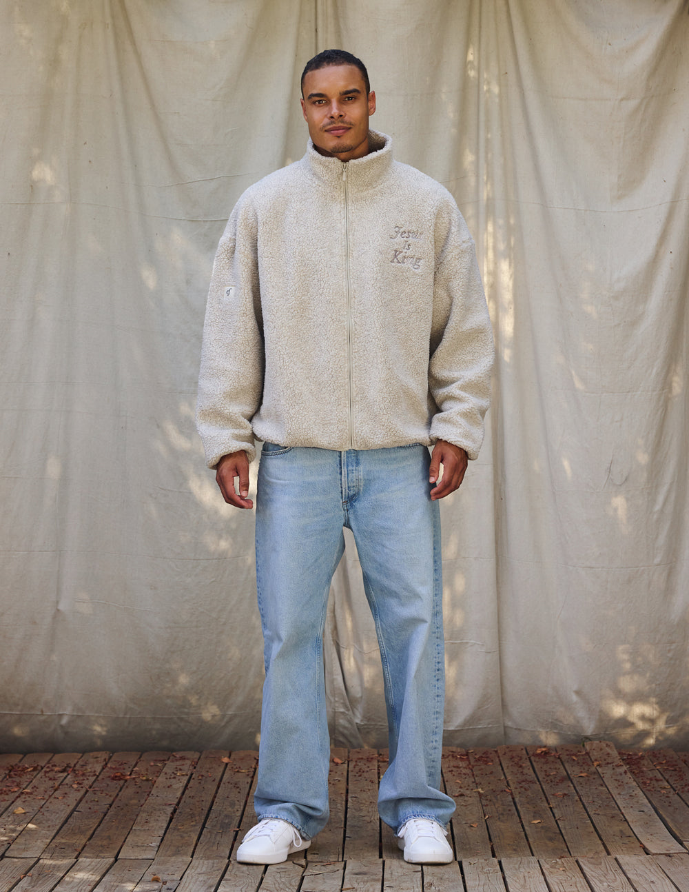 Jesus Is King Fleece Full-Zip Jacket