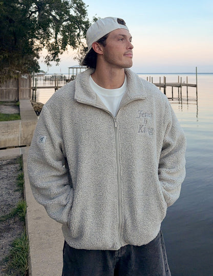 Jesus Is King Fleece Full-Zip Jacket