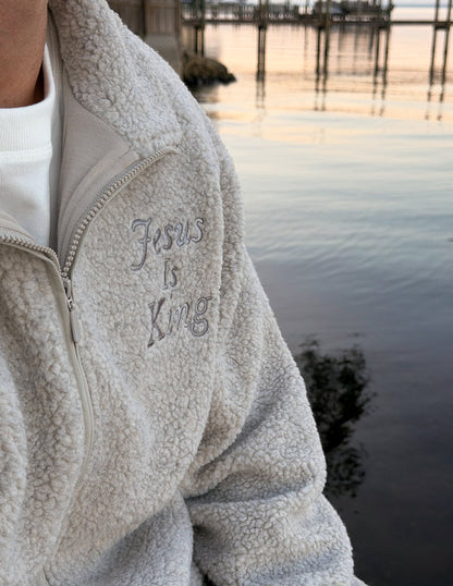 Jesus Is King Fleece Full-Zip Jacket