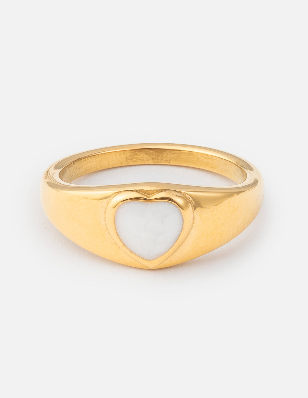 Devoted Heart Enamel Ring