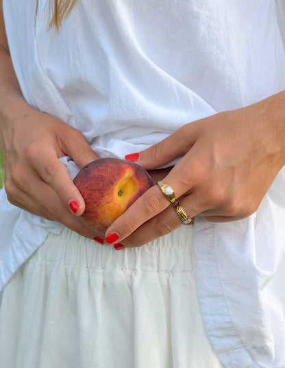 Devoted Heart Enamel Ring