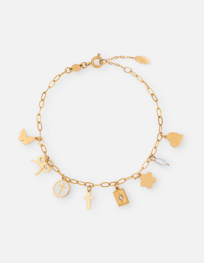 Transformation Charm Paperclip Chain Bracelet