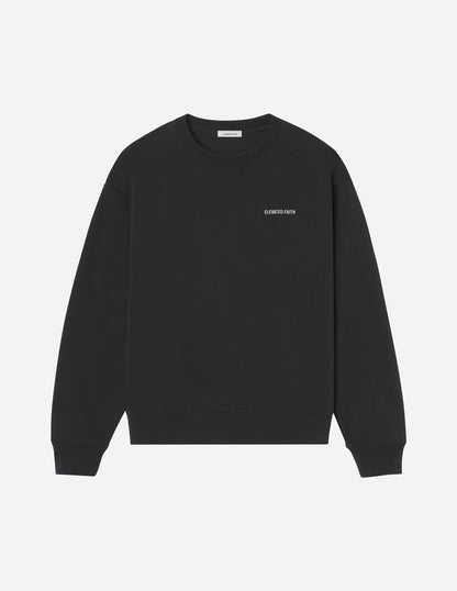 Basics Black Unisex Crewneck
